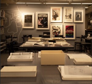 archives with Le Corbusier materials